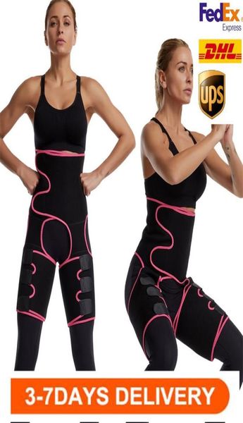 

us waist trainer 3in1 thigh trimmers with bulifter body shaper arm belt for waist support sport workout sweat bands3723416