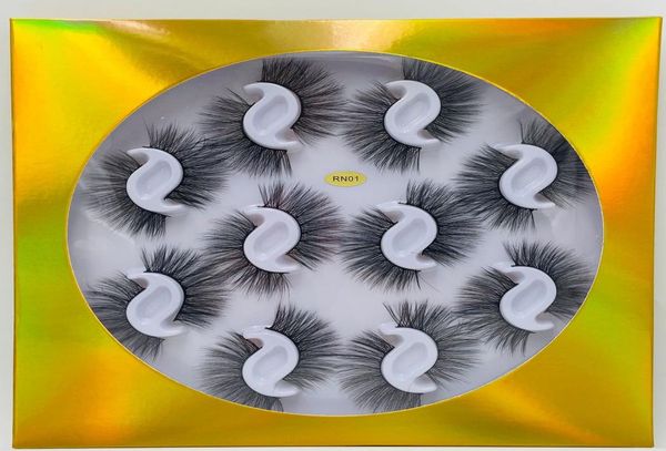 

rn series luxurious handmake flower tray eyelashes book 10 pairs fake eyelashes natural long thick false lashes2814623