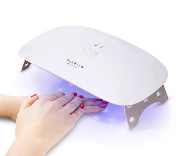 

rainbow1 24w uv led lamp nail dryer for all types gel polish usb cable uv lamp manicure led lamp for fingers toenails 5423295