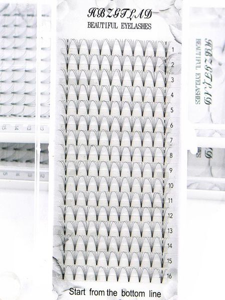 

2020 new 16 line 6d russian volume eyelashes extension short stem pre made fans cd curl mink lash selling eyelash individual 1560083