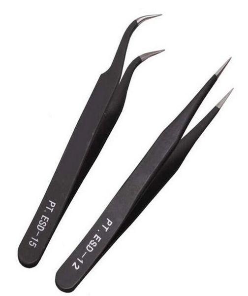 

antiacid steel curved straight tweezers makeup eyelash false eyelashes extension eye lashes styling1230753