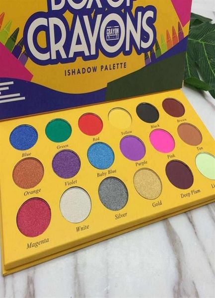 

2022 box of crayons eyeshadow palette 18 color shimmer matte eye shadow makeup palette210y9404786