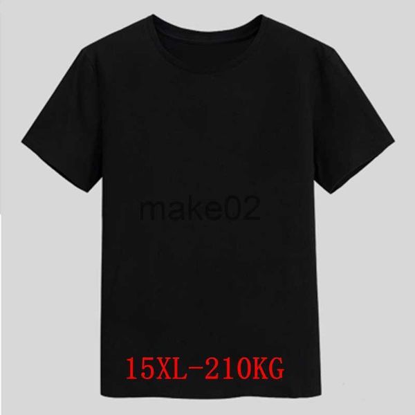 

men's t-shirts plus size 15xl 210kg men's tshirt cotton multicolor large 12xl 8xlshort sleeved round neck loose black and white ov, White;black