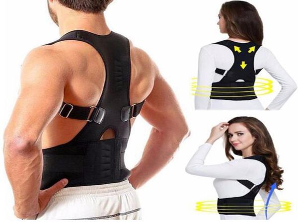 

male female adjustable magnetic posture corrector corset back brace back belt lumbar support straight corrector despalda sxxx9054672