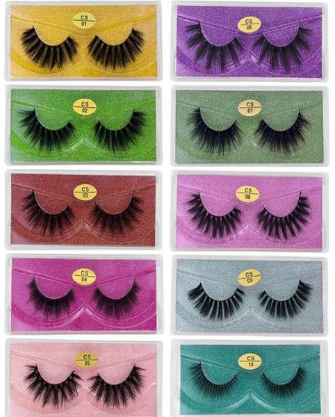 

3d mink eyelashes cs series mink lash 10 styles 3d mink lashes natural thick fake eyelashes makeup false lashes extension dhl 6478782
