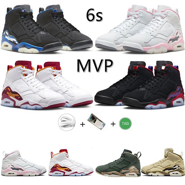 

6 6s mvp men basketball shoes shy pink black royal cardinal raptors khaki olive mens trainers sports sneakers
