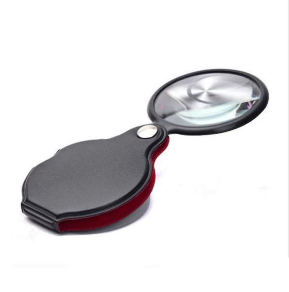 

mini pocket 8x 50mm folding jewelry magnifier magnifying eye loupe glass lens foldable jewelry loop jewelry loupes b8911710018