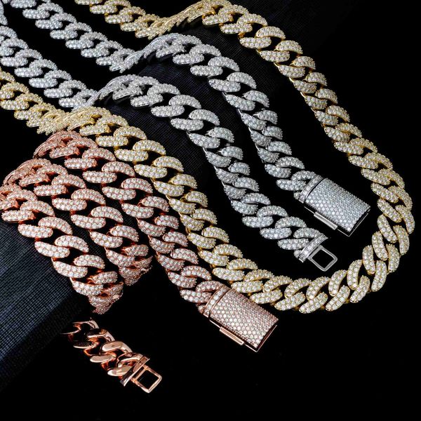 

factory directly new silver for men vvs moissanite gold plated cuban link chain