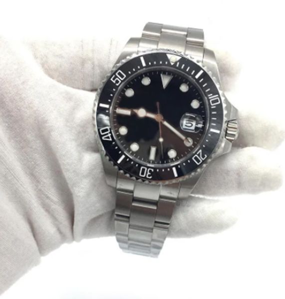 

st9 black dial men watch ceramic bezel 43mm sapphire glass automatic mechanical diver mens watches wristwatches, Slivery;brown