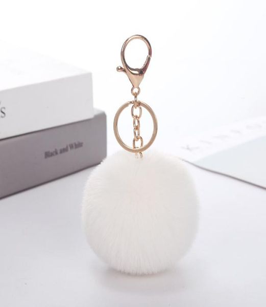 

bear plush pendant lady039s bag ornament imitation rabbit hair ball keychain pendant ladies luggage pendants artificial jewelry2154534