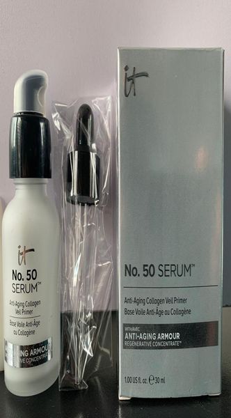 

2020 new cosmetics antiaging collagen veil primer oil control moisturizer invisible pores face foundation base make up4010768