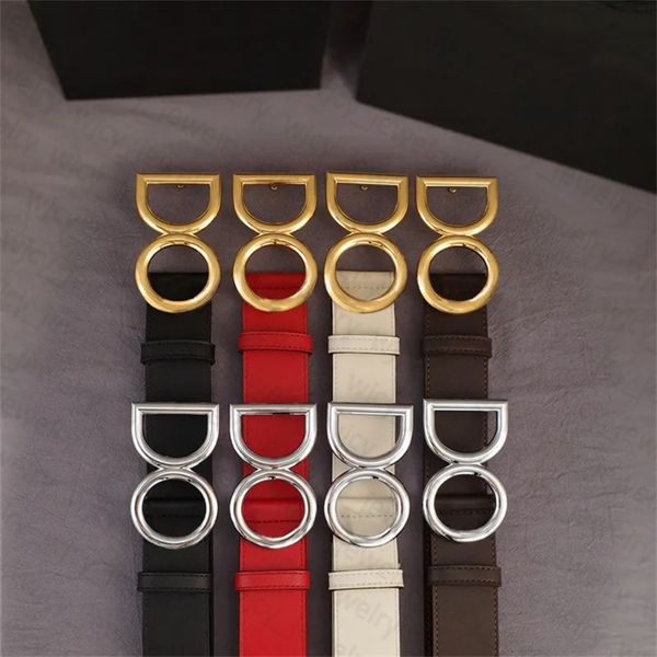 

Classic Designer Mens Belt Width 4CM Genuine Leather Belts for Man Woman Smooth Buckle Gold Sliver 4 Colors Cowhide Letter Design, G4