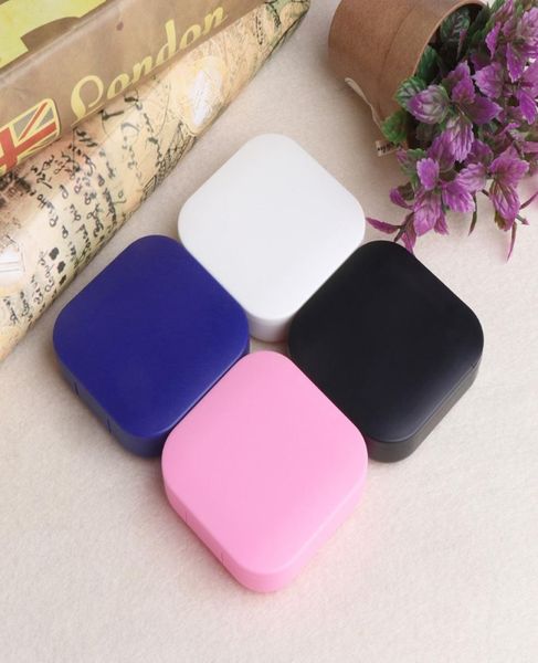 

classic portable plastic contact lenses case with mirror contact lenses box men and women travel eyeglasses case7403713