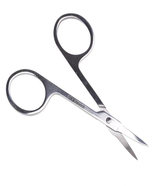 

wholemakeup eyebrow scissor with sharp head stainless steel women brow beauty makeup tool slightly curved manicure cuticle c5536268