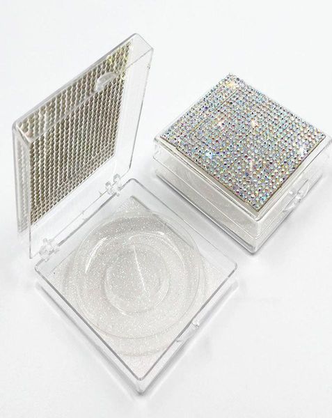 

new whole square lash box alse eyelash packaging box fake 3d mink lashes boxes faux cils strip diamond magnetic case empty5009679