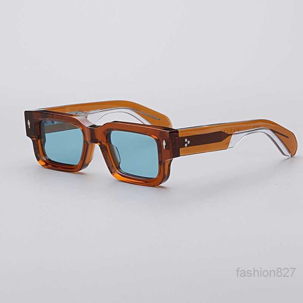 

sunglasses jacques brand fashion square sunglasses for men acetic acid uv400 handmade glasses trend for women jmm sunglasses 230607, White;black