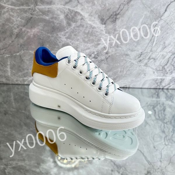 

2023 new luxury designers sneaker casual shoe sole white black leather womens mens high-quality flat lace up trainers sneakers size 35-46