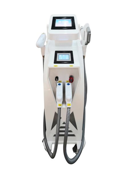 

3 in 1 nd yag laser laser tattoo removal machine ipl hair removal skin care removal wrinkle double screen machine beauty salon use2974898, Black