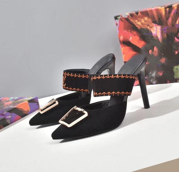 

high end women's square toe high heeled sandals fashion cross over satin genuine silk leather bottom diamond shoes runway show party 06, Black