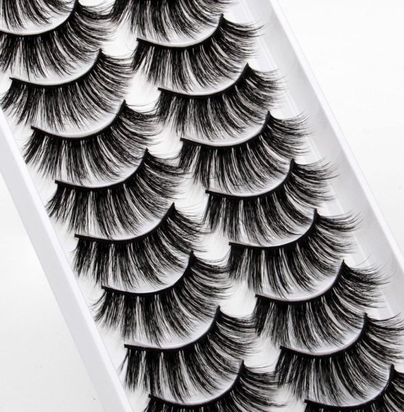 

whole 10pairs 3d lashes natural long vegan lash dramatic false eyelashes faux cils makeup fake eyelash extension maquiagem5993916