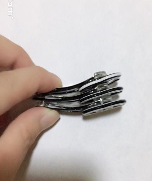 

26cm black and white acrylic twocolor hairpin claw clip one word clip wigs hairpiece fashion jewelry counter gift samcc7769855, Slivery;golden