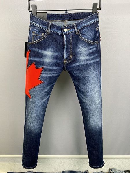 

men's jeans slim skinny pencil pants slimming man emaciated casual trousers men european zipper pocket classic pant grey jean bootcut h, Blue