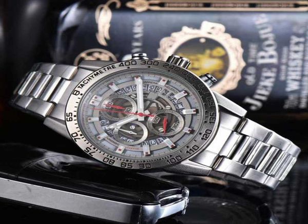 

watch man luxury quartz sport wristwatch with suede strap watches stainless steel case ssapphire crystal relogio masculino1414697, Silver
