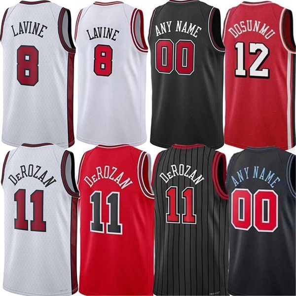 

demar derozan zach lavine city basketball jerseys lonzo ball alex nikola vucevic caruso patrick williams ayo dosunmu andre drummond coby whi, Black;red