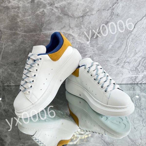 

2023 luxury designers sneaker casual shoe sole white black leather womens mens high-quality flat lace up trainers sneakers size 35-46