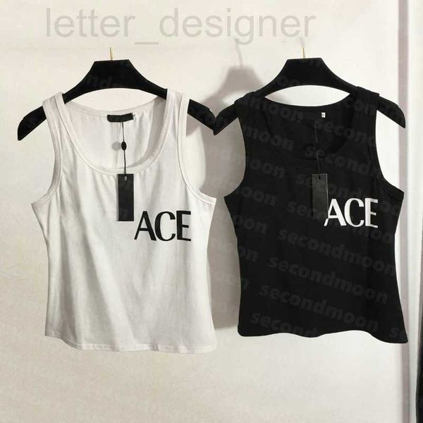 

women's blouses & shirts designer letter print t breathable sport tank u neck sports vest designer luxury tee women yoga j4el, White