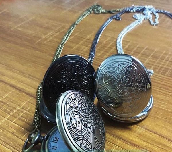 

whole 50pcslot mix 3colors quartz watches necklace chain bronze pocket watches pw0575169777, Slivery;golden