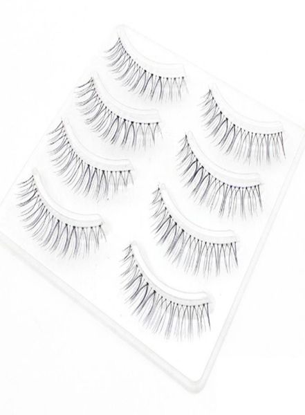 

silk eyelashes eye lashes hand made natural long faux cils lashes reusable false eyelashes wimpers beauty make up 334733566