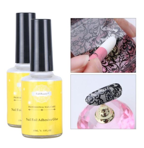 

15ml nail foil glue starry sky transfer foil gel adhesive nail polish glue for art decoration stickers manicure acces la9471607568, Red;pink