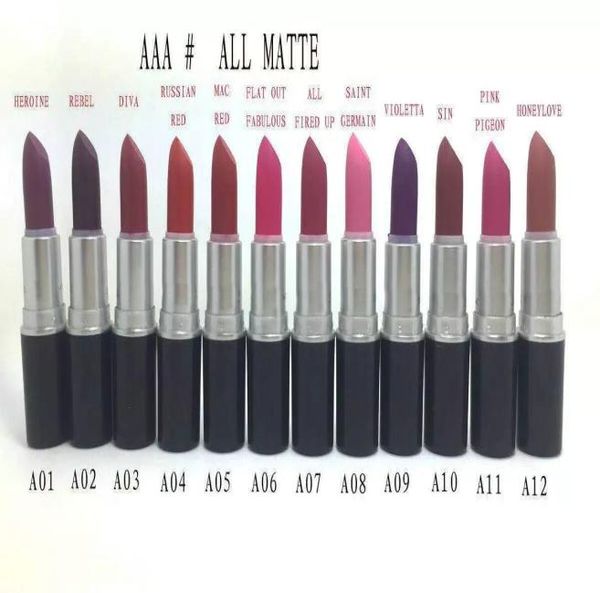 

giftnew matte lipstick 3g 20 colors english name 100pc0121855834