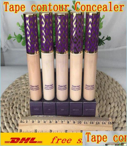 

concealer shape tape contour concealer 5 colors fair light medium sand 10ml liquid foundation cosmetic drop delivery h1943002