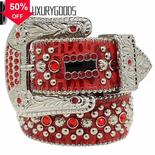 

2022 designer belt bb simon belts for men women shiny diamond belt the trojan red jet ab cintura uomo boos luxury goods551, Silver
