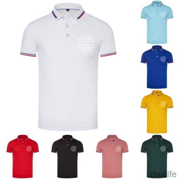 

t-shirts mens ee eric emanuel shirt lapel short sleeved brand casual fitness women summer hip hop letter pattern crtu, White;black