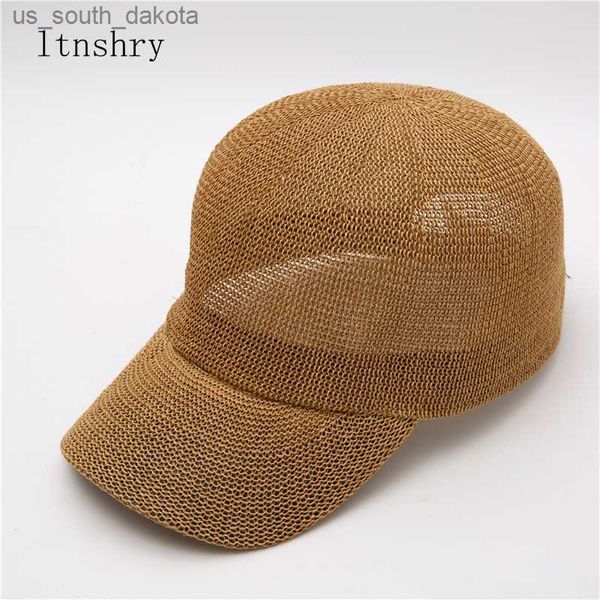 

2021 new str hat woman outdoor casual sun hats sunscreen summer baseball cap adjustable fashion solid color anti-uv cap l230523, Blue;gray