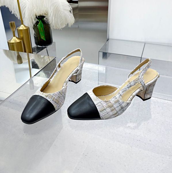 

fashion classic patchwork sandals comfortable temperament sandals delicate elegant shoes designer sandals dress shoes factory shoes, Black
