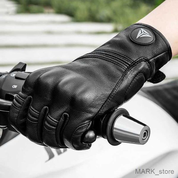 

motorcycle gloves genuine motorcycle gloves leather winter gloves summer riding touch operation joint protect moto r230621