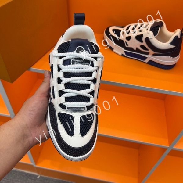 

2023 platform designer boots low casual shoes sneakers women mens fashion party flat leather vintage trainers, Black