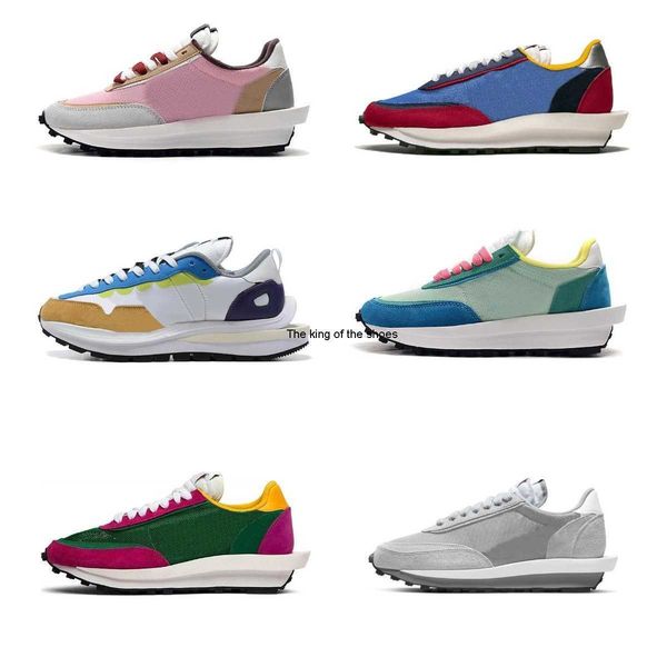 

running 2023 shoes vaporwaffle mens casual shoes waffle pegasus fragment undercover ldwaffle ldv clot pure platinum sail white nylon noir me
