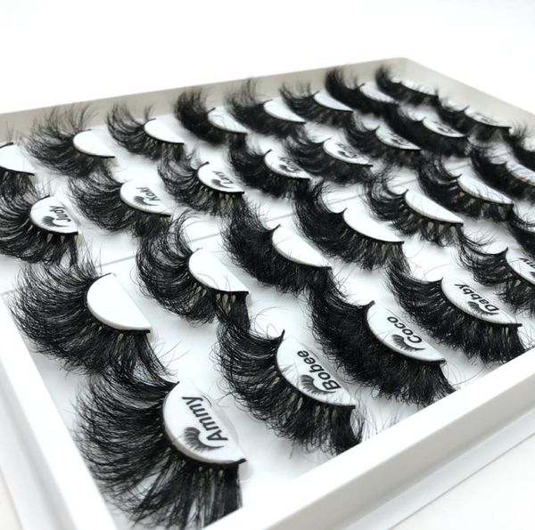 

3d mink eyelashes mixed styles 25mm full strip lashes with packaging box long eye lash fdshine4576513