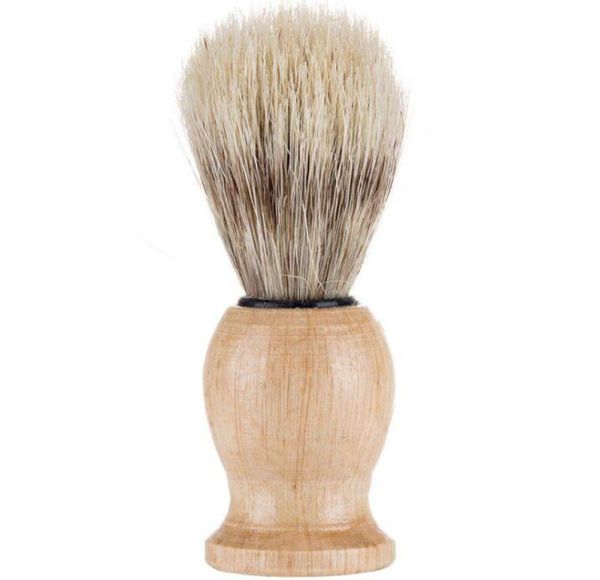 

men bear shaving brush badger hair shave wood handle razor barber tool beauty brushes kit accessories2624335