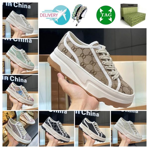 

women's shoes italy low-cut women's sports shoes tennis 1977 high thick-soled letter casual shoes luxurys green and red high-strip