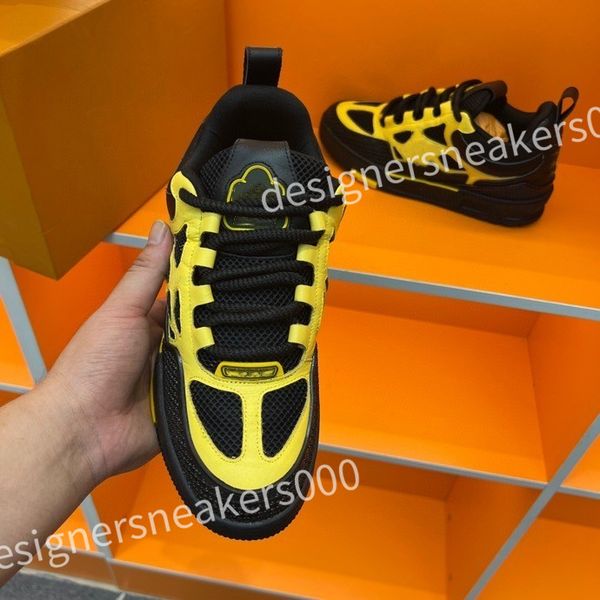 

2023 r running shoes men sports casual shoes ccity sneaker woman trainer calfskin reflective sneakers, Black
