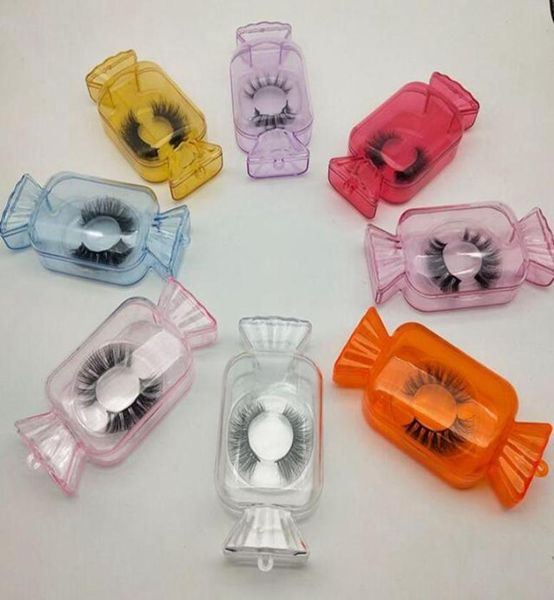 

transparent candy eyelash packaging box 3d 5d mink eyelash case lash box false eyelashes packaging empty lashes case p2909257
