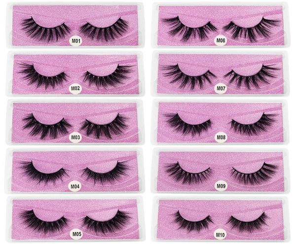 

whole 3d faux mink hair false eyelashes dramatic eyelash natural long soft handmade cruelty black lashes1635912