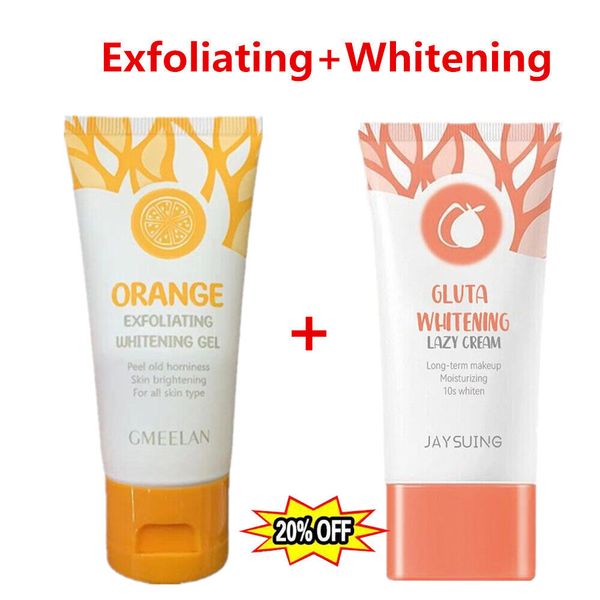 

gmeelan-orange exfoliating whitening gel scrub face brigtening skin lazy cream