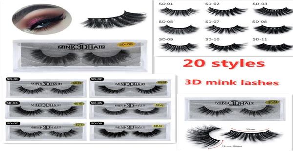 

2021 mink eyelashes eyelash 3d eye makeup mink false lashes soft natural thick fake eyelashes lashes extension beauty tools 20 sty2267600
